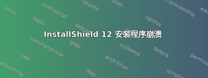 InstallShield 12 安装程序崩溃