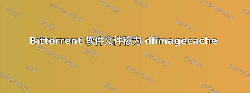 Bittorrent 软件文件称为 dlimagecache