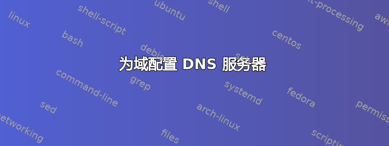 为域配置 DNS 服务器