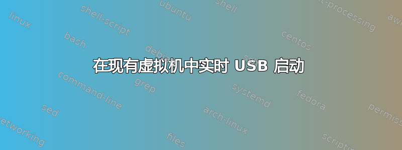 在现有虚拟机中实时 USB 启动