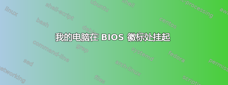 我的电脑在 BIOS 徽标处挂起