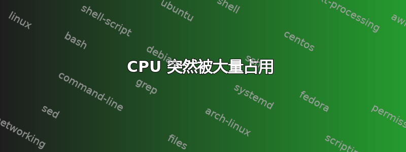 CPU 突然被大量占用