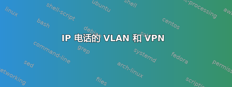 IP 电话的 VLAN 和 VPN 