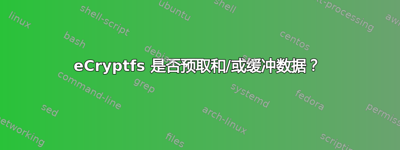 eCryptfs 是否预取和/或缓冲数据？