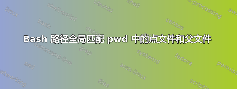 Bash 路径全局匹配 pwd 中的点文件和父文件