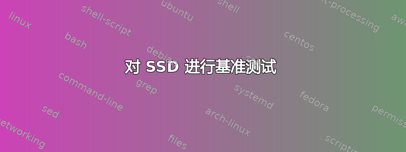 对 SSD 进行基准测试