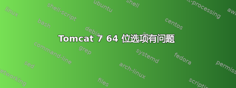 Tomcat 7 64 位选项有问题