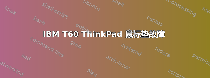 IBM T60 ThinkPad 鼠标垫故障