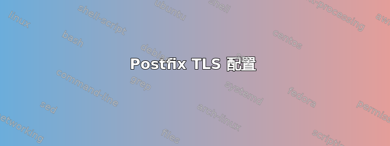 Postfix TLS 配置