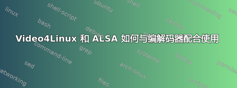 Video4Linux 和 ALSA 如何与编解码器配合使用