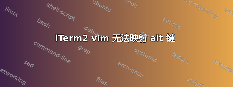 iTerm2 vim 无法映射 alt 键