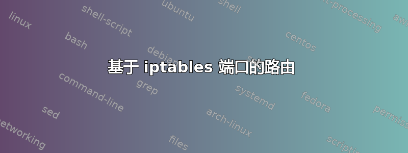 基于 iptables 端口的路由