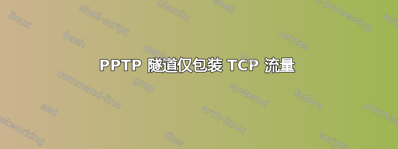 PPTP 隧道仅包装 TCP 流量