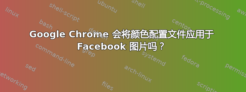 Google Chrome 会将颜色配置文件应用于 Facebook 图片吗？