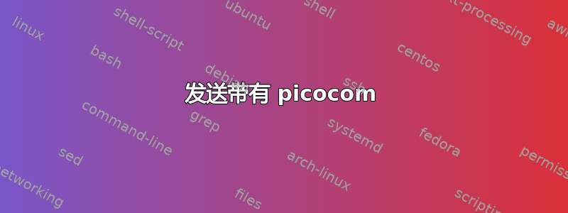 发送带有 picocom