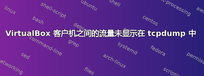 VirtualBox 客户机之间的流量未显示在 tcpdump 中