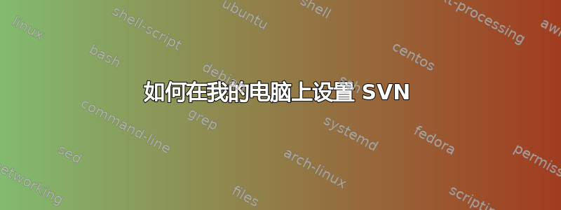 如何在我的电脑上设置 SVN