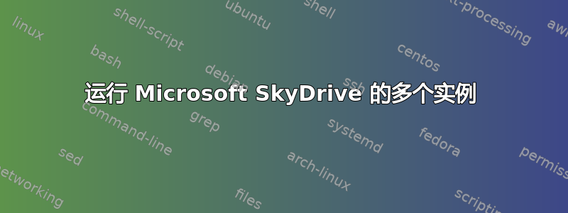 运行 Microsoft SkyDrive 的多个实例