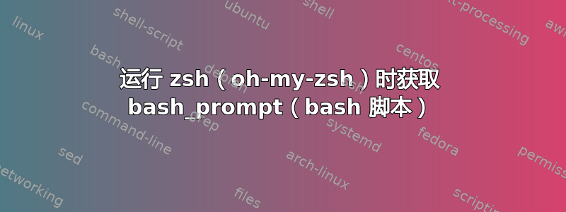 运行 zsh（oh-my-zsh）时获取 bash_prompt（bash 脚本）