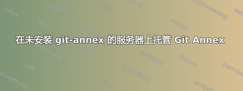 在未安装 git-annex 的服务器上托管 Git Annex