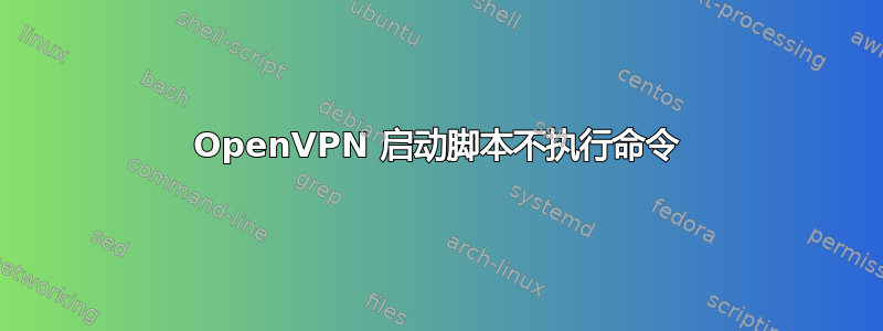 OpenVPN 启动脚本不执行命令