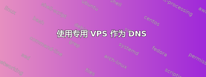 使用专用 VPS 作为 DNS