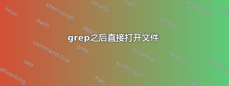 grep之后直接打开文件