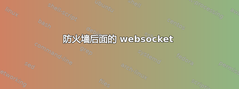 防火墙后面的 websocket