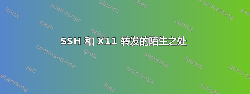 SSH 和 X11 转发的陌生之处