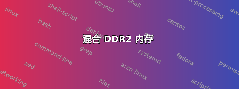 混合 DDR2 内存