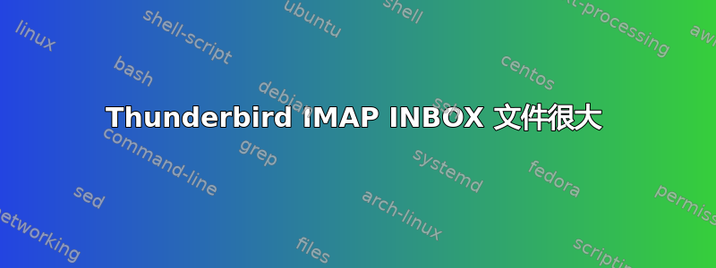 Thunderbird IMAP INBOX 文件很大