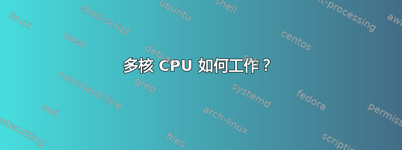 多核 CPU 如何工作？