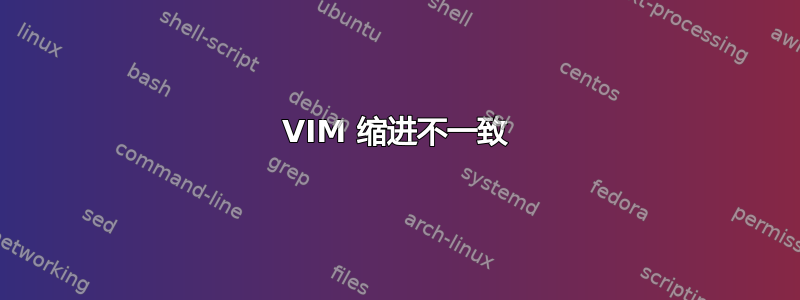 VIM 缩进不一致