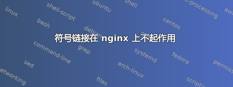 符号链接在 nginx 上不起作用