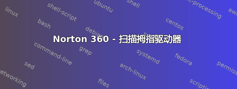 Norton 360 - 扫描拇指驱动器