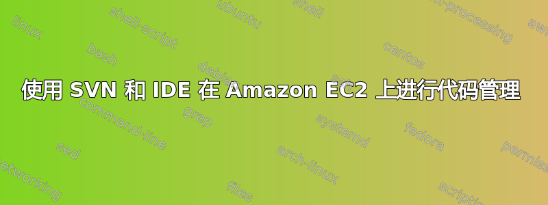 使用 SVN 和 IDE 在 Amazon EC2 上进行代码管理