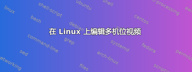 在 Linux 上编辑多机位视频