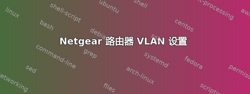 Netgear 路由器 VLAN 设置