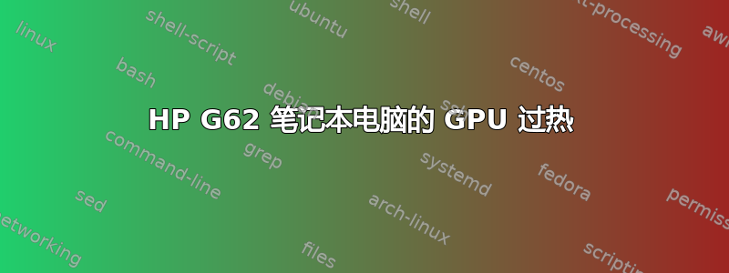 HP G62 笔记本电脑的 GPU 过热