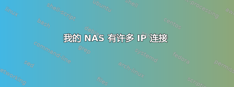 我的 NAS 有许多 IP 连接