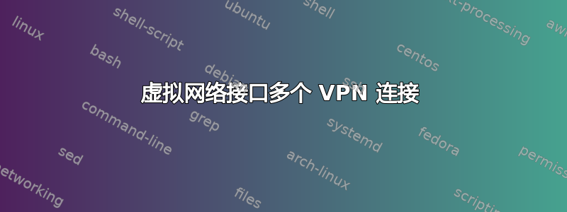 虚拟网络接口多个 VPN 连接