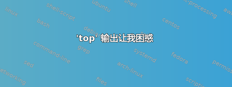 'top' 输出让我困惑