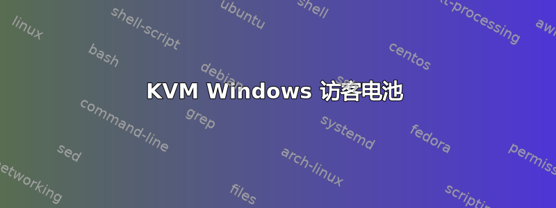 KVM Windows 访客电池