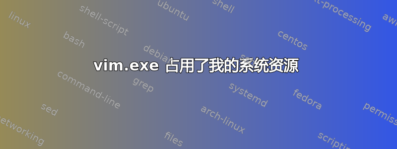 vim.exe 占用了我的系统资源