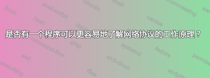 是否有一个程序可以更容易地了解网络协议的工作原理？