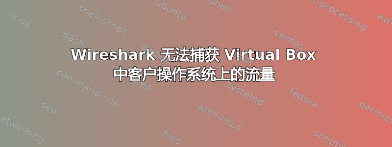 Wireshark 无法捕获 Virtual Box 中客户操作系统上的流量