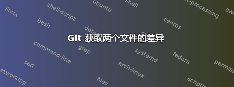 Git 获取两个文件的差异