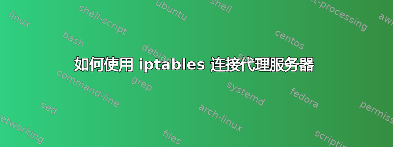 如何使用 iptables 连接代理服务器