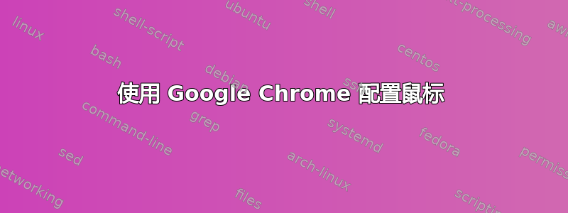 使用 Google Chrome 配置鼠标