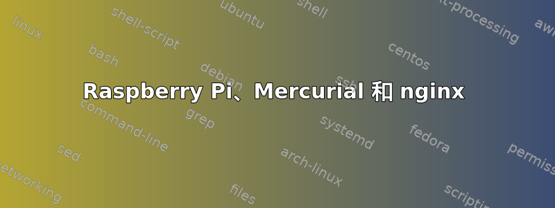 Raspberry Pi、Mercurial 和 nginx